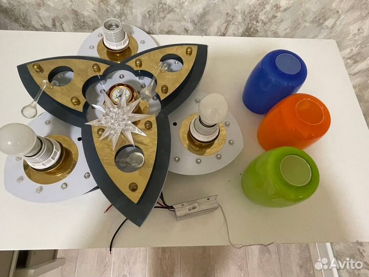 Плафоны для люстры бу