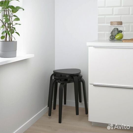 IKEA новый табурет Черный кюрре
