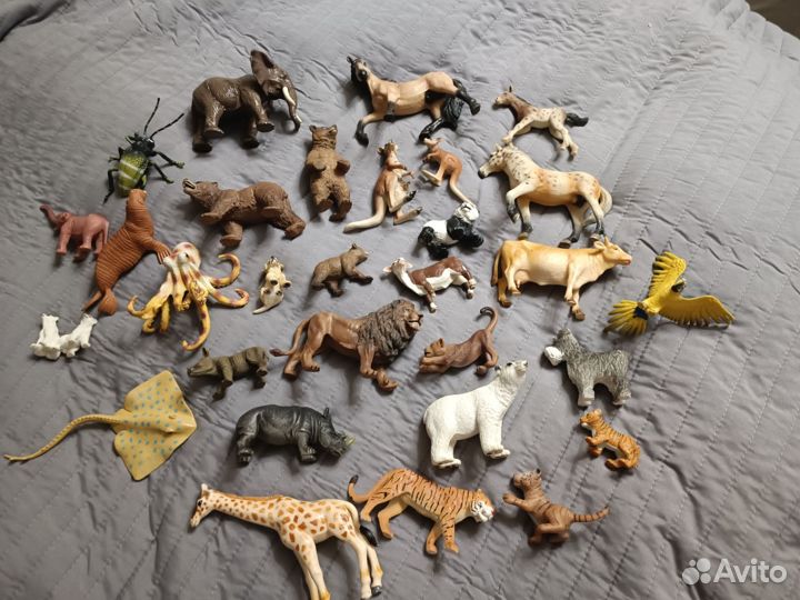 Игрушки пакетом, фигурки животных 30 штук