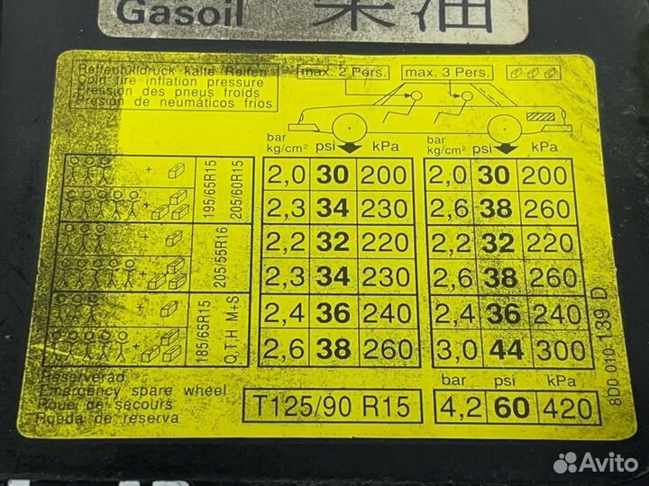 Б/У Лючок бензобака Audi A4 B5 1994-2000#001