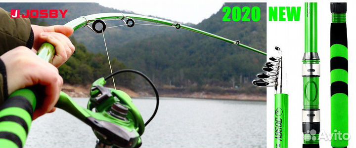 Удочка для спиннинг карп josby углерод волокно