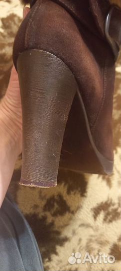 Сапоги/унты Marzetti 39 каблук замша Италия