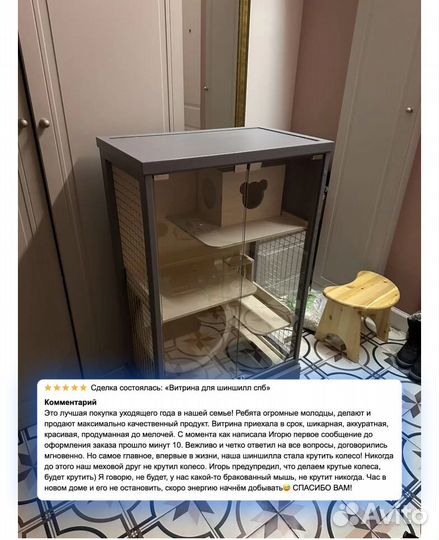 Витрина для шиншилл