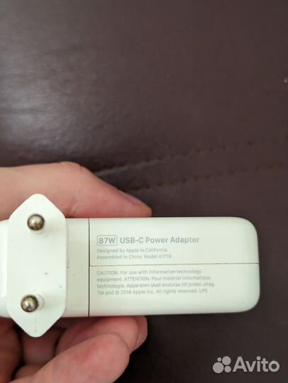 Зарядное устройство macbook 87Вт
