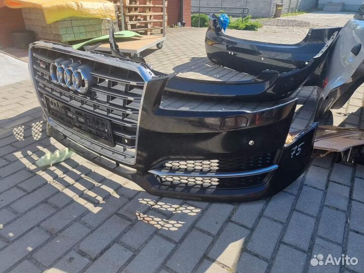 Передний бампер Audi A8 D4 S-line рестайлинг