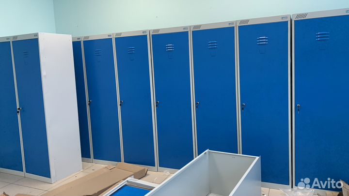 Сборка металических шкафов для раздевалок