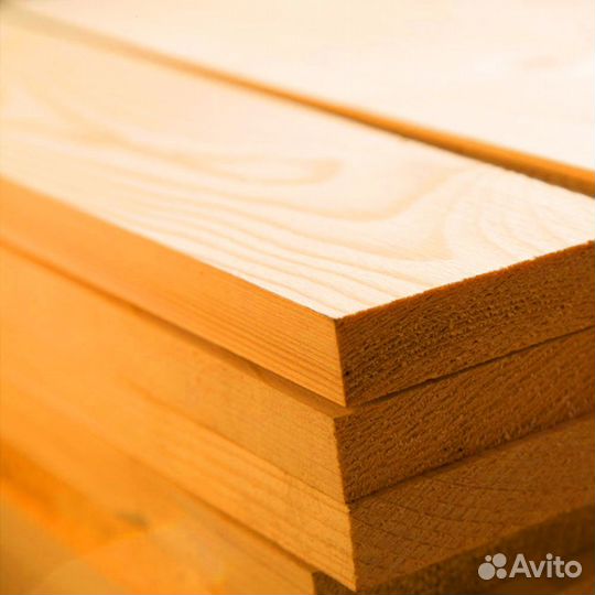 Обрезная доска лиственница 25х100х6000мм