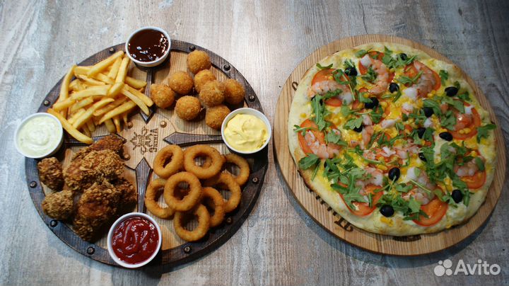 Дубощит менажница поднос для пиццы