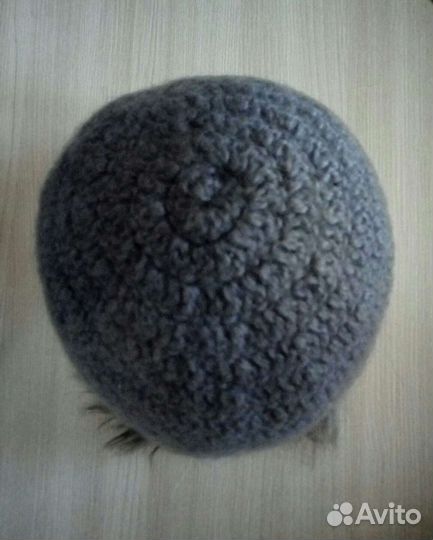 Шапка жен.чернобурка на вяз.основе и вяз.бини