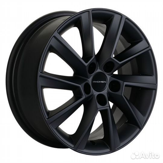 Khomen 1507 : 6x15 5*100 Et:38 Dia:57.1 black matt