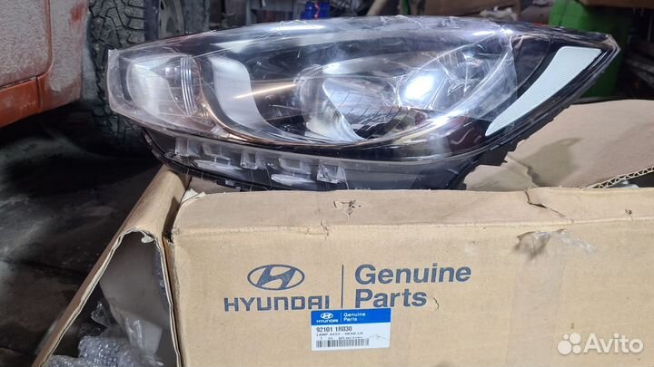 Передние фары hyndai solaris 2014