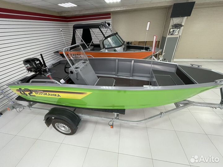 Лодка Волжанка 42 Skout + Yamery 30