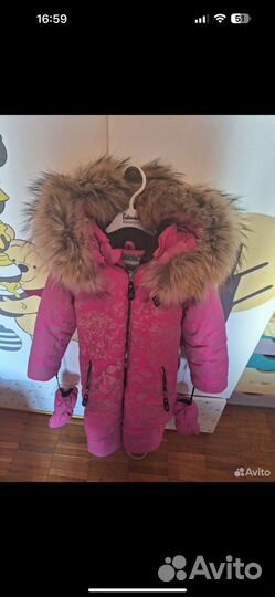 Зимний комбинезон для девочки 104