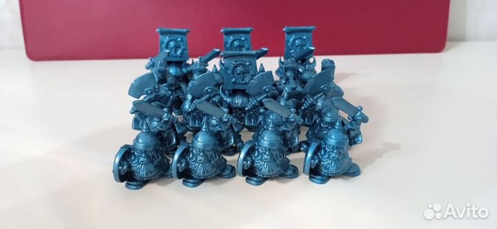 Гномы воины 28мм. Технолог. Полистирол
