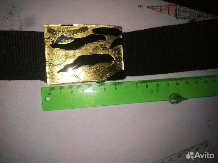 Ремень с пряжкой из муранского стекла - Италия