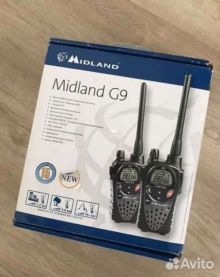 Рации Midland g 9 (не xt - что важно)