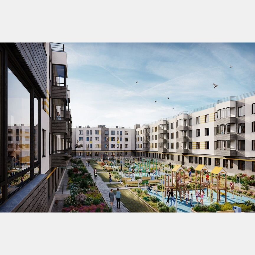 1-к. квартира, 37,6 м², 4/4 эт.