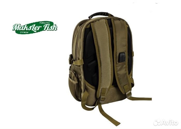 Рюкзак ортопедический EastShark Khaki 8820 USB+AUX