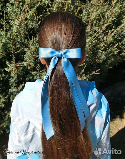 Бант тонкий хлопковая лента