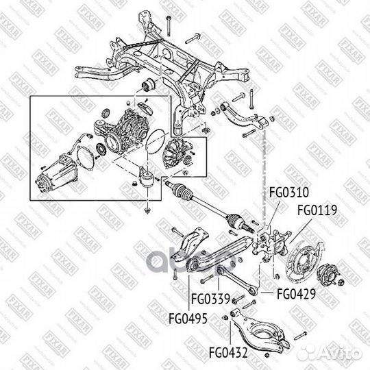 Сайлентблок задней цапфы GM captiva/antara FG03