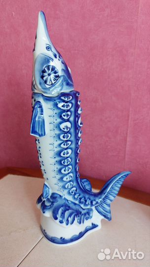 Штоф Осетр Гжель