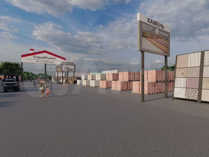 Торговая площадь для строительных материалов