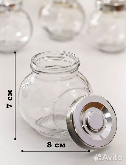 Банки стеклянные для специй 4 и 6 штук