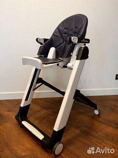 Стул (нат.кожа) для кормления peg perego siesta