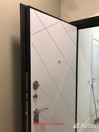 Толстая входная дверь с отличной шумоизоляцией