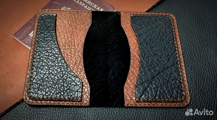 Обложка на паспорт. Натуральная кожа