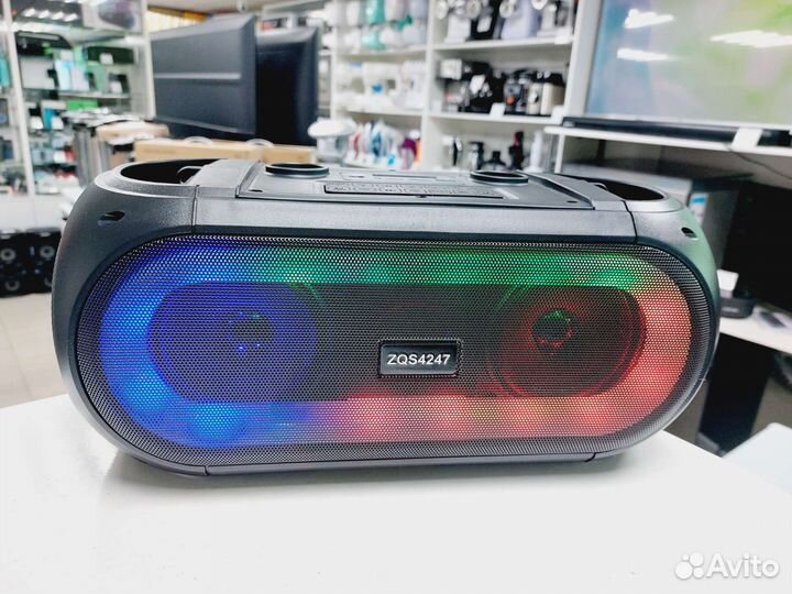 Портативная колонка с 2-мя микрофонами (Окт139)