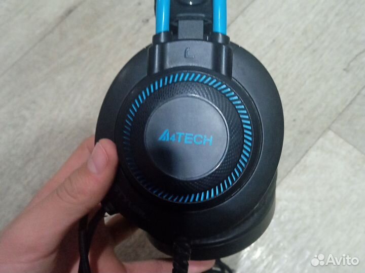 Игровые наушники с микрофоном a4tech