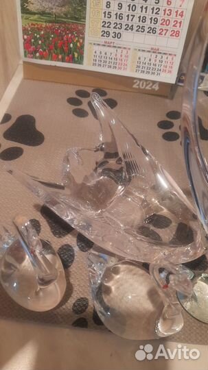 Лебеди стекло СССР