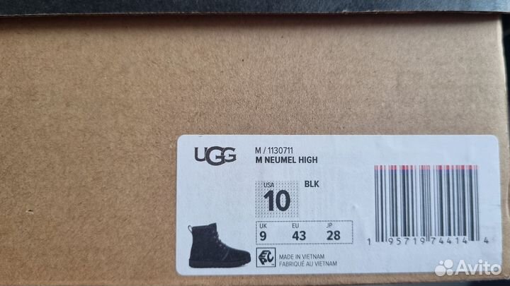 Ботинки мужские зимние ugg 42.5