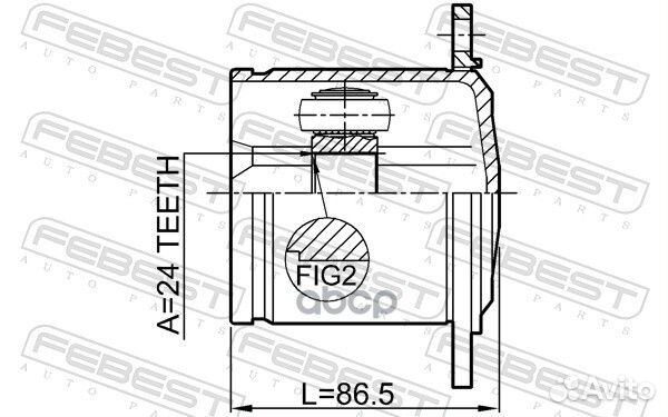 1711-Q5LH ШРУС внутренний к-ктSeat Exeo 2.0 TD