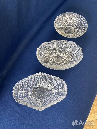 Вазочка салатник хрусталь советский