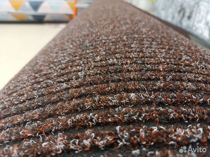 Грязезащитный коврик резиновая основе коричневый