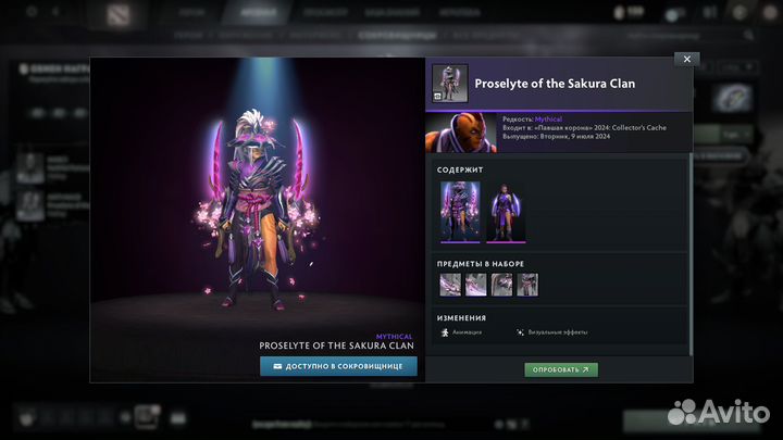 Dota 2 Скины Collector's Cache 2024