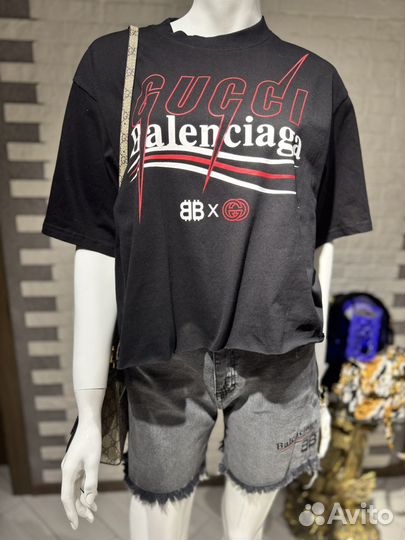 Футболка gucci balenciaga