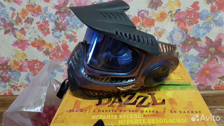 Маска и шары для пейнтбола