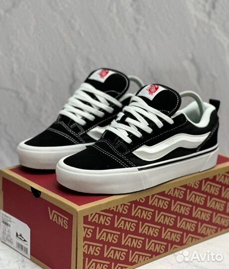 Кеды Vans knu skool мужские женские luxe