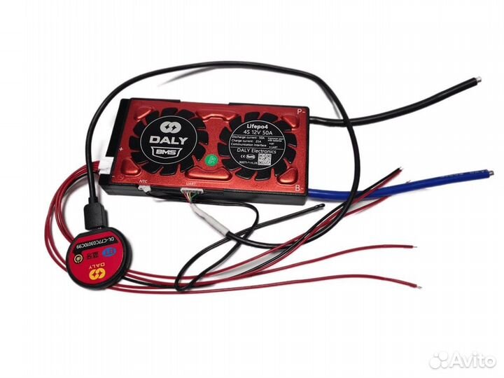 Плата контроля BMS Smart lifepo4 4S 12V 50A DaLy