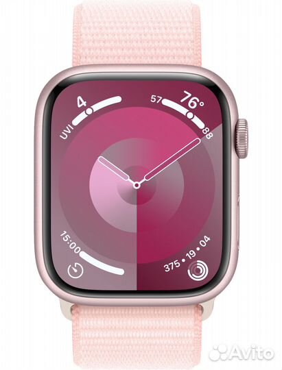 Apple Watch Series 9 45mm Pink Aluminum Case with