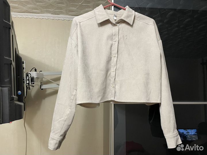 Вельветовая рубашка женская