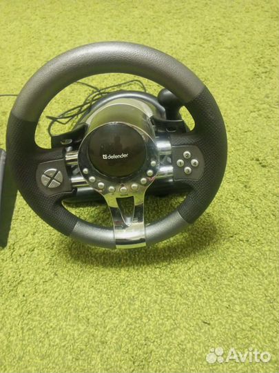 Игровой руль с педалями для пк