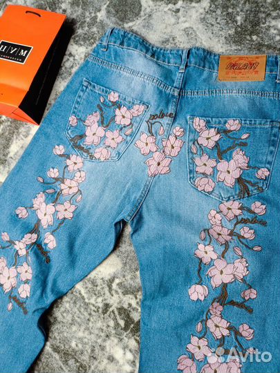 Джинсы palace x evisu flowers