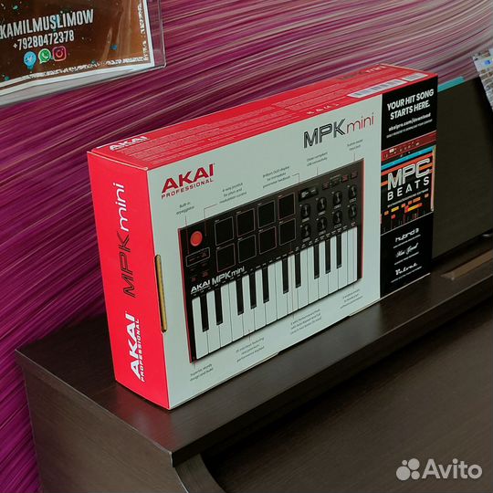 Akai PRO MPK mini MK3, миди клавиатура