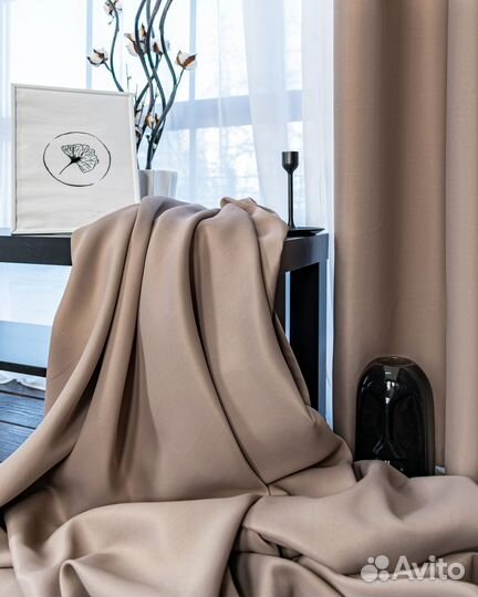 Портьеры блэкаут Амадео Дымчато-розовый шторы