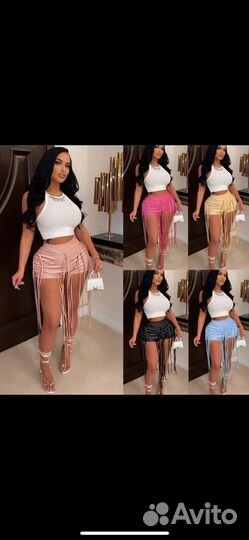 Шорты кожаные