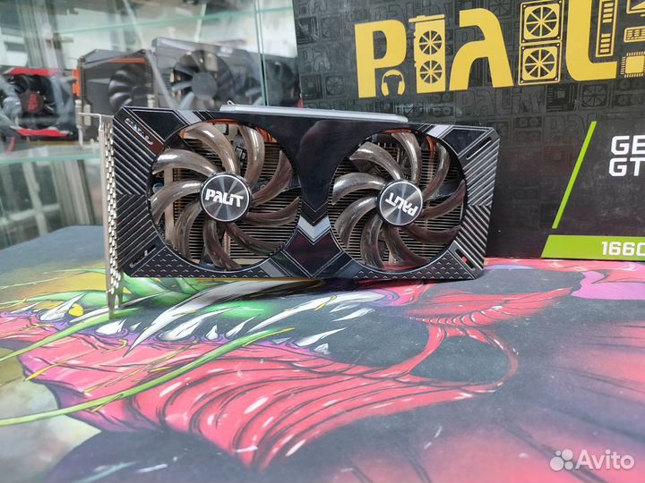 Видеокарта Palit Gaming GTX 1660Ti с коробкой в ид